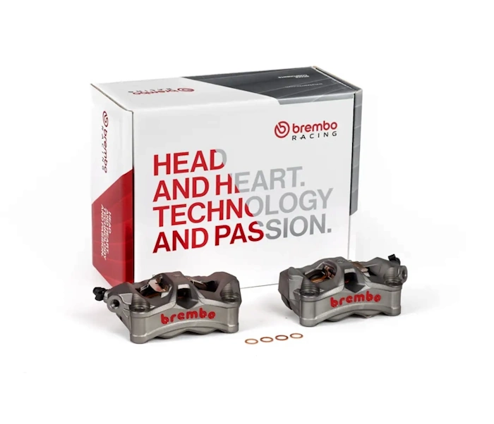 Brembo P4 Stylema Front Brake Radial Calipers 100mm Radial Spacing - Image 4