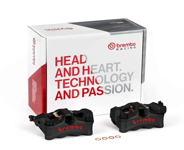 Brembo P4 Stylema Front Brake Radial Calipers 100mm Radial Spacing - Image 2