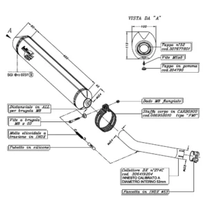 LeoVince SBK EVO-II Titanium Slip-On Exhaust System Yamaha YZF R6