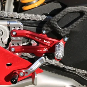 CNC Racing Pramac Racing Limited Edition Adjustable Position Rearsets Ducati Panigale V4 V4R V4S